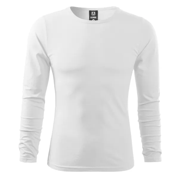  Tricou pentru bărbați cu mâneci lungi ALTISPORT NoPrint NP/ALM911 ALB 