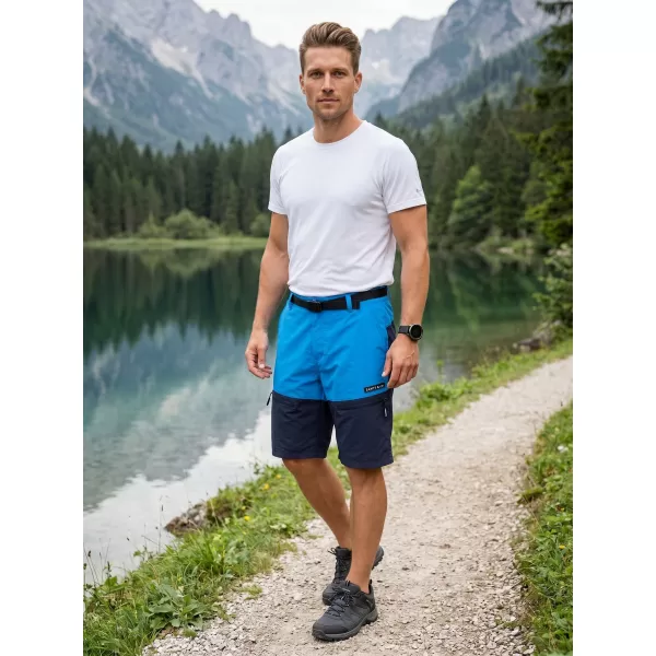  Pantaloni scurți pentru bărbați SAM 73 CELESTINO MS 814 ALBASTRU STRĂLUCITOR 