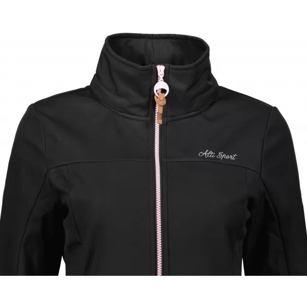  Palton softshell dama ALTISPORT CIARA NEGRU ROZ 