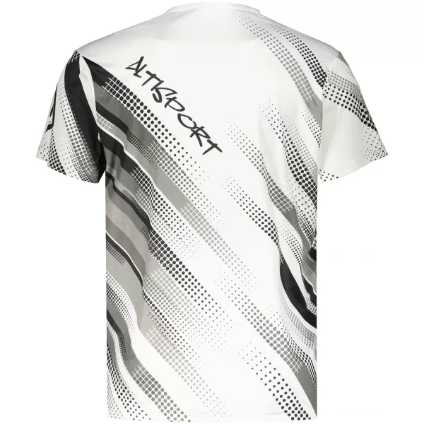  Tricou funcțional premium pentru bărbați ALTISPORT VOJ/ALM028TR01 ALB-NEGRU 