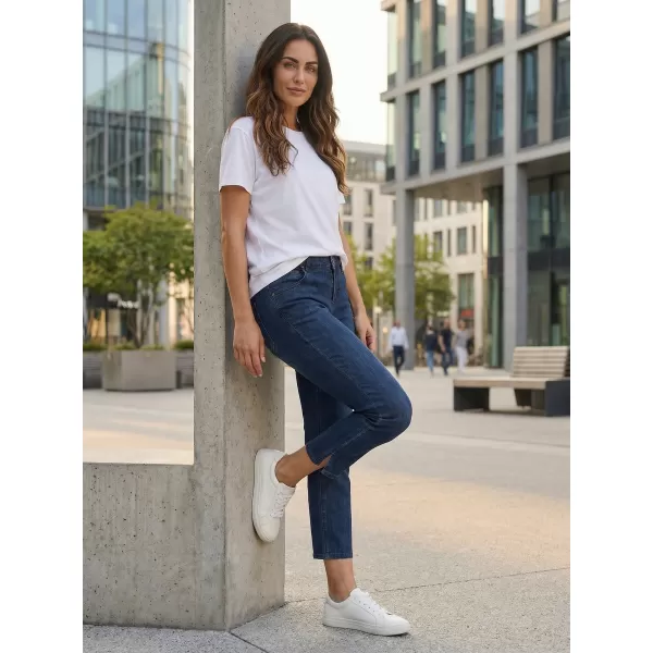  Pantaloni 3/4 dama SAM 73 ANTONELLA WK 813 DENIM ÎNCHIS LA CULOARE 