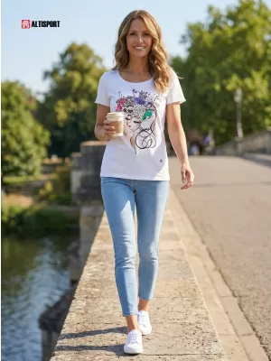 Tricou pentru femei KIXMI SINDY NEGRU
