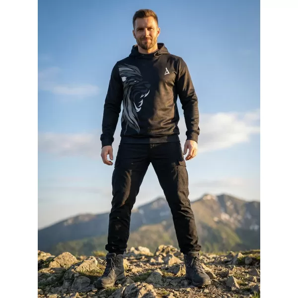  Hanorac funcțional premium pentru bărbați ALTISPORT VOJ/ALM029MI01 GRI NEGRU 