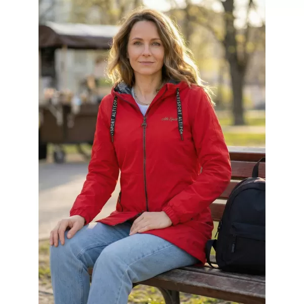  Geaca de dama ALTISPORT CHELSIE ROȘU 