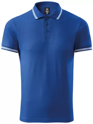 Tricou pentru bărbați cu guler ALTISPORT NoPrint NP/ALM912 ALBASTRU REGAL