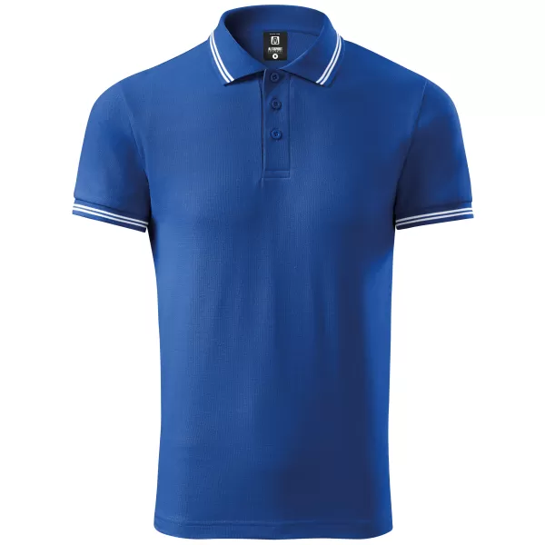  Tricou pentru bărbați cu guler ALTISPORT NoPrint NP/ALM912 ALBASTRU REGAL 