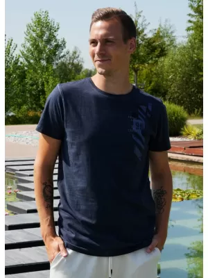 Tricou pentru bărbați ALTISPORT CLARK ALBASTRU INCHIS