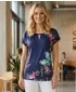 Tricou pentru femei ALTISPORT CARINE ALBASTRU INCHIS