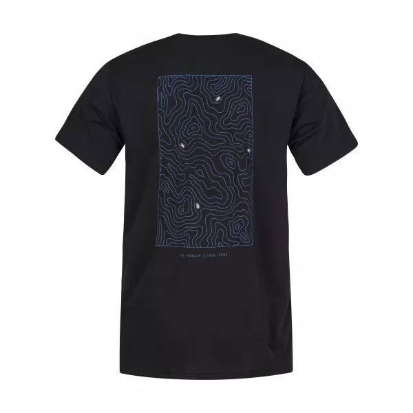  Tricou pentru bărbați HANNAH RAVI ANTRACIT/ALB 