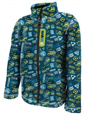 Hanorac fleece pentru copii WAMU BAGR ALBASTRU
