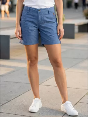 Pantaloni scurți de damă SAM 73 AURORA WS 793 ALBASTRU MEDIU