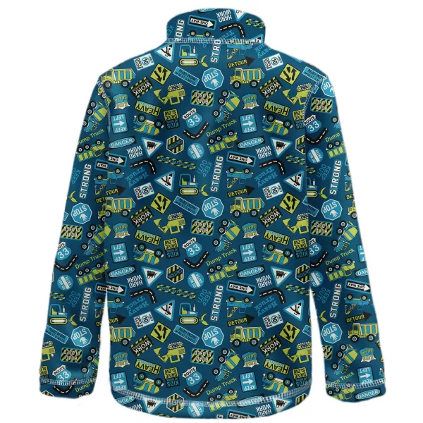  Hanorac fleece pentru copii WAMU BAGR ALBASTRU 