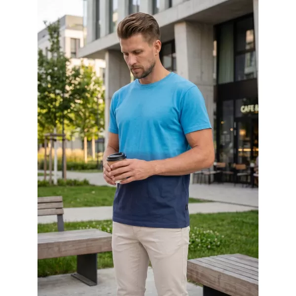  Tricou pentru bărbați SAM 73 VITO MT 833 ALBASTRU STRĂLUCITOR 