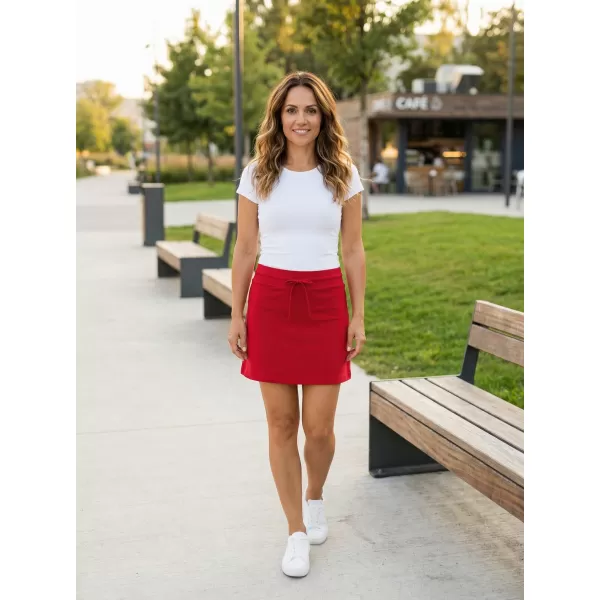  Fusta de dama cu pantaloni scurti ALTISPORT NoPrint NP/ALW406 ROȘU 