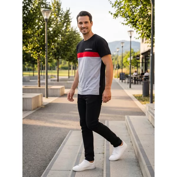  Tricou pentru bărbați SAM 73 ERNESTO MT 840 GRI DESCHIS 