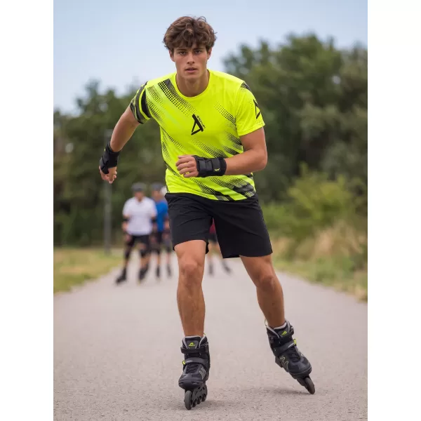  Tricou funcțional premium pentru bărbați ALTISPORT VOJ/ALM028TR01 GALBEN NEON 