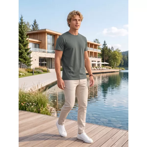  Tricou pentru bărbați ALTISPORT NoPrint NP/ALM921 ARDEZIE ÎNTUNECATĂ 
