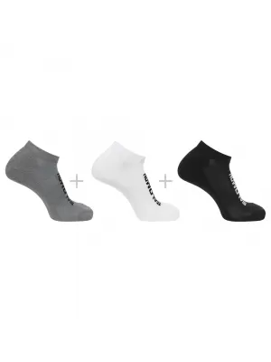 Șosete SALOMON EVERYDAY LOW 3-PACK LC2087100 MELANGE NEGRU/ALB/GRI MIERE