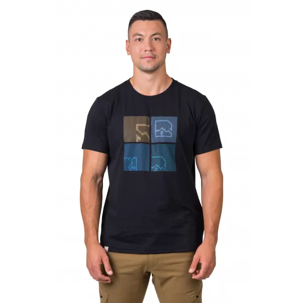  Tricou pentru bărbați HANNAH RAMONE ANTRACIT/ALBASTRU 