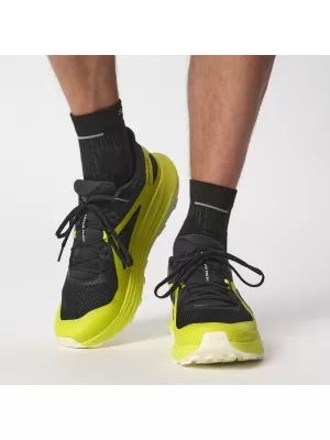 Pantofi pentru bărbați SALOMON ULTRA FLOW L47462500 NEGRU/ IZVOR SULF/GALBEN TRANSPARENT