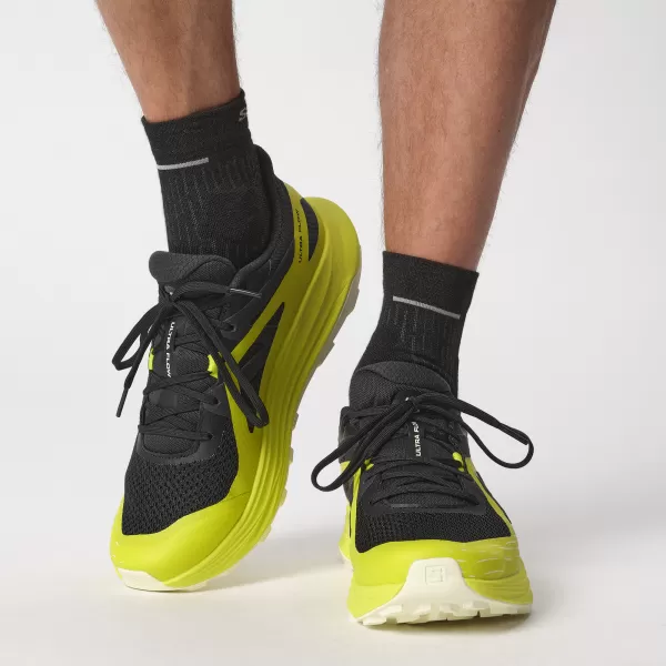  Pantofi pentru bărbați SALOMON ULTRA FLOW L47462500 NEGRU/ IZVOR SULF/GALBEN TRANSPARENT 