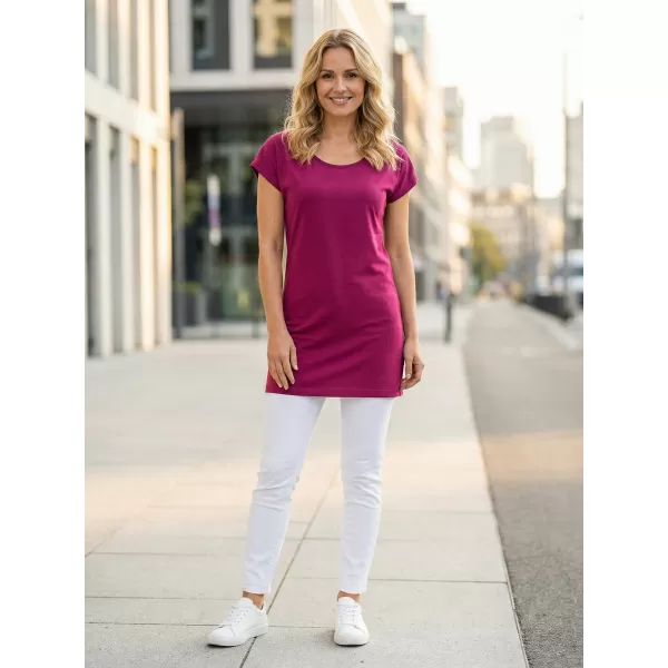 Tricou lung de damă ALTISPORT NoPrint NP/ALW321 FUCSIE 