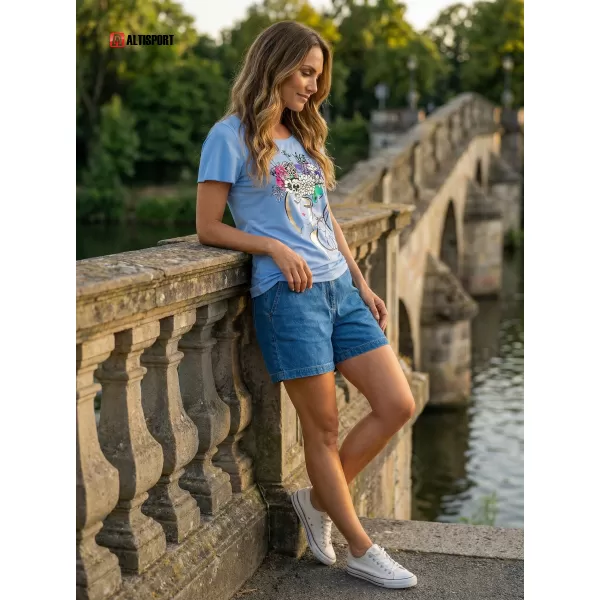  Tricou pentru femei KIXMI SINDY NEGRU 