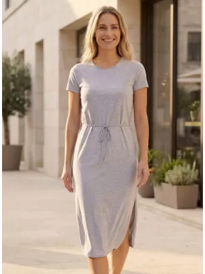 Rochie SAM 73 ESTELA WZ 866 GRI DESCHIS