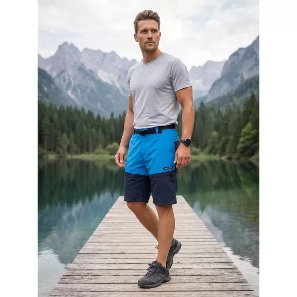 Pantaloni scurți pentru bărbați SAM 73 CELESTINO MS 814 ALBASTRU STRĂLUCITOR 