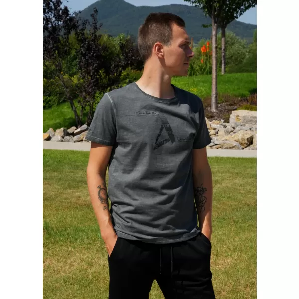  Tricou pentru bărbați ALTISPORT CADMAN GRI INCHIS 