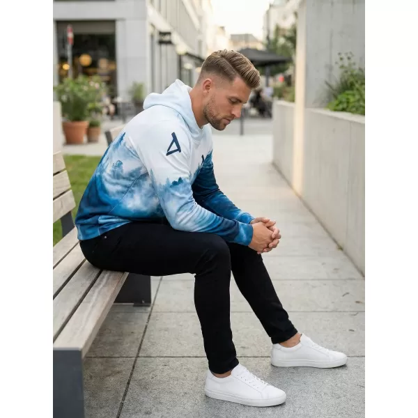  Hanorac funcțional premium pentru bărbați ALTISPORT VOJ/ALM030MI01 ALBASTRU 