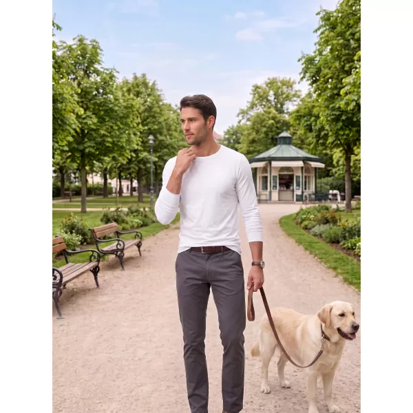  Tricou pentru bărbați cu mâneci lungi ALTISPORT NoPrint NP/ALM911 ALB 