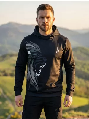 Hanorac funcțional premium pentru bărbați ALTISPORT VOJ/ALM029MI01 GRI NEGRU
