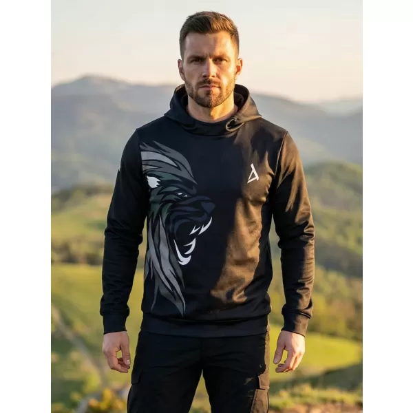  Hanorac funcțional premium pentru bărbați ALTISPORT VOJ/ALM029MI01 GRI NEGRU 