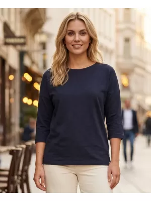 Tricou pentru femei SAM 73 NEVADA WT 919 ALBASTRU ÎNCHIS