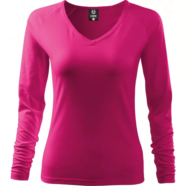  Tricou de damă cu mâneci lungi ALTISPORT NoPrint NP/ALW721 ZMEURĂ 