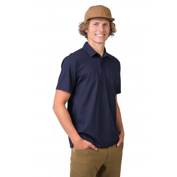  Tricou pentru bărbați cu guler HANNAH KAJAN ALBASTRU MAROCAN MEL 