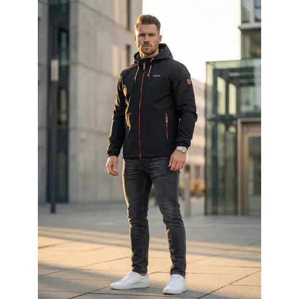  Jachetă pentru bărbați ALTISPORT CARLEY NEGRU/ROSU 
