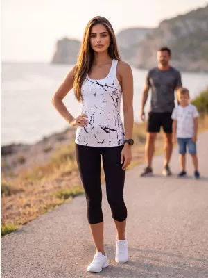 Maieu premium funcțional pentru femei ALTISPORT VOJ/ALW034TIL01 ALB
