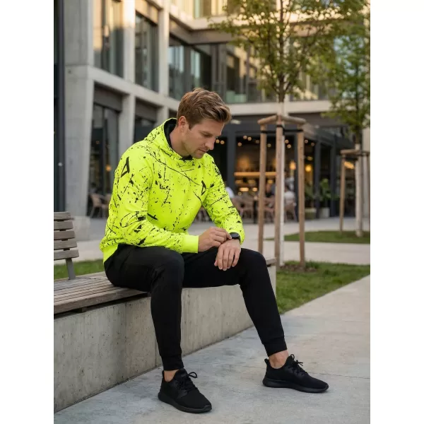  Hanorac funcțional premium pentru bărbați ALTISPORT VOJ/ALM034MI01 GALBEN NEON 