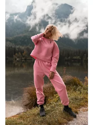 Pantaloni de trening dama din bumbac NORDBLANC BOYFRIEND NBSPL7888 ROZ