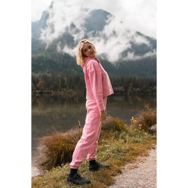  Pantaloni de trening dama din bumbac NORDBLANC BOYFRIEND NBSPL7888 ROZ 