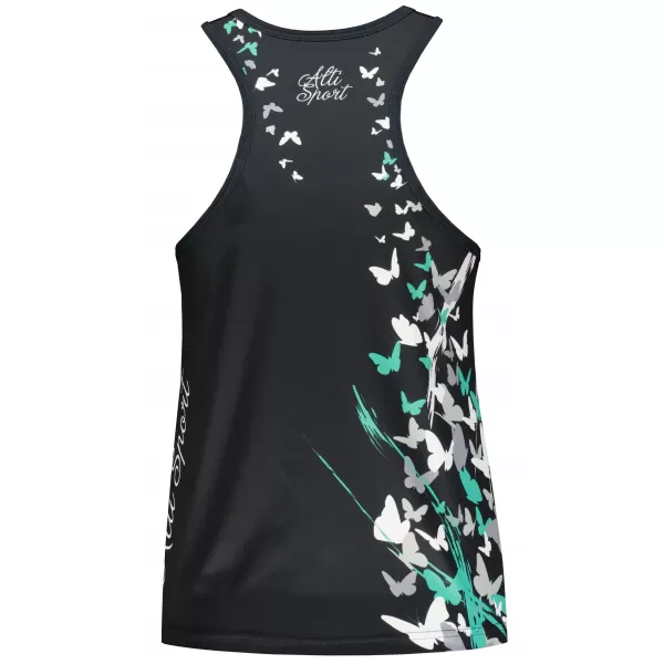  Maieu premium funcțional pentru femei ALTISPORT VOJ/ALW022TIL01 NEGRU/TURCOAZ 