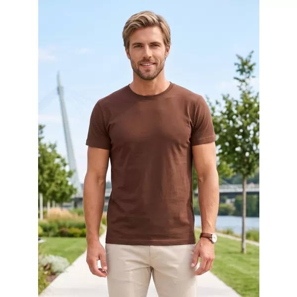  Tricou pentru bărbați ALTISPORT NP/ALM921 CIOCOLATĂ 