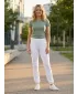 Pantaloni de trening pentru femei ALTISPORT NP/ALW306 ALB
