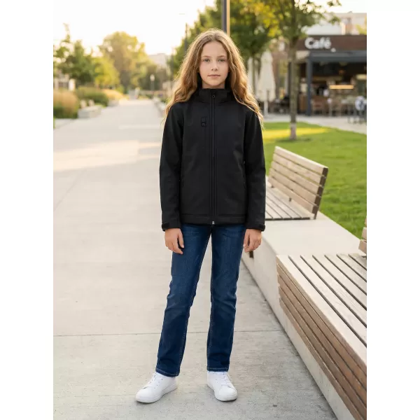  Jachetă softshell pentru copii ALTISPORT NP/ALK535 NEGRU 