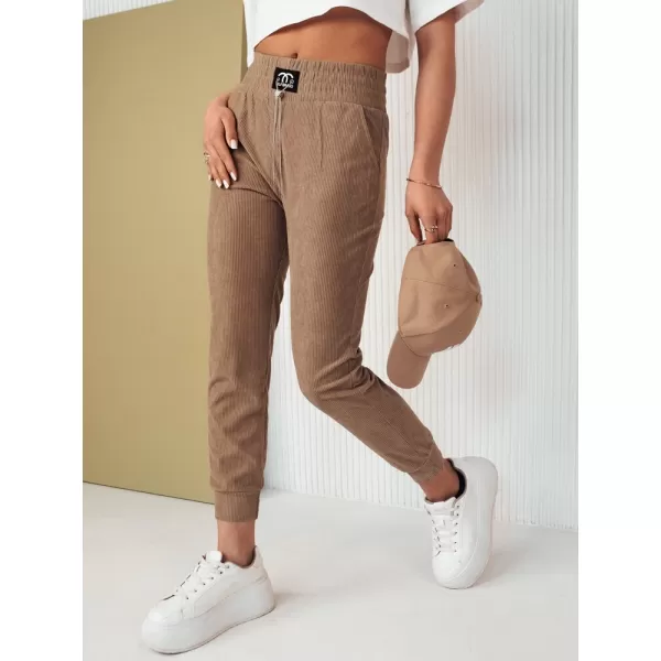  Pantalonii pentru doamne DSTREET DERCY UY2045 CARAMEL 