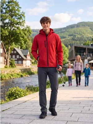 Jachetă softshell pentru bărbați ALTISPORT NP/ALM225 ROȘU