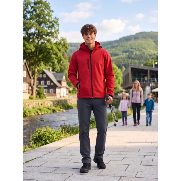  Jachetă softshell pentru bărbați ALTISPORT NP/ALM225 ROȘU 