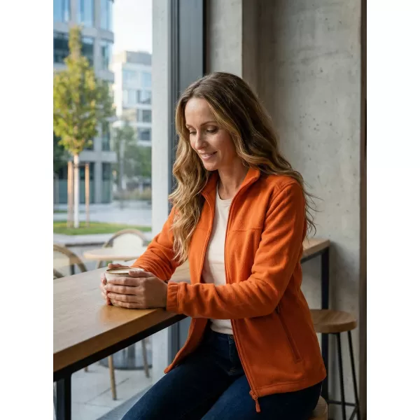  Hanorac de damă din fleece ALTISPORT NP/ALW405 PORTOCALE 